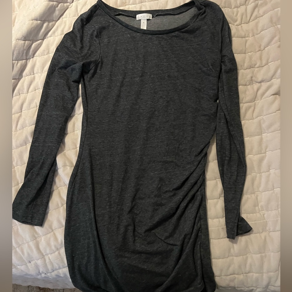 Grey Leith fitted cotton dress